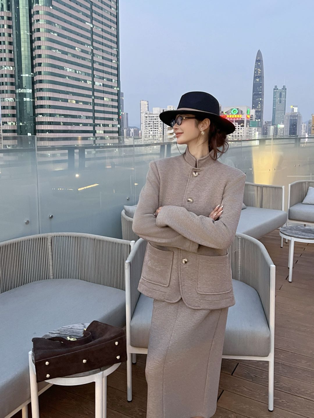 NO:569159,Jacket, skirt, P old money must-have,,skirts,jackets & coats,alexander wang19860909外套 半裙P老钱必备,,skirts,jackets & coats,alexander wang,Women's clothing