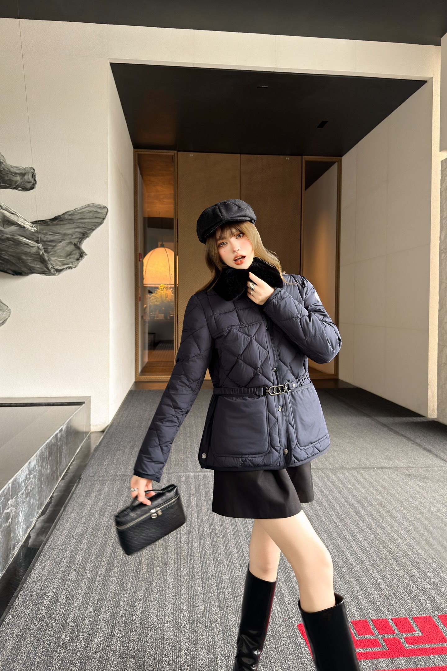 NO:590569,Detachable fur collar,,alexander wang19860909毛领可拆,,alexander wang,Women's clothing