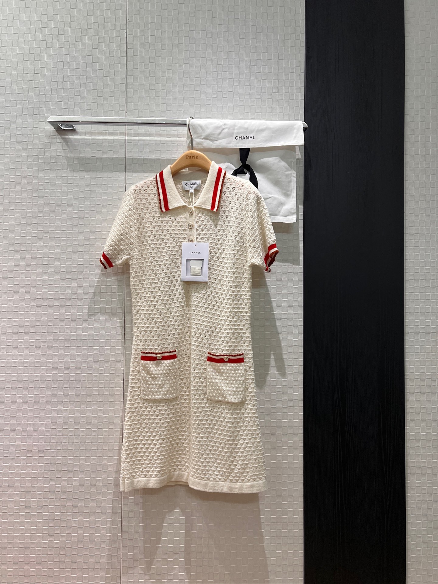 NO:629300,26C new red striped lapel hollow knitted dress polo skirt, casual and age-reducing, cute and versatile, free storage bag cloth bag SML,,skirts,alexander wang1986090926C新款红色条纹翻领镂空针织连衣裙polo裙 休闲减龄 可爱百搭配送收纳袋布包 SML,,skirts,alexander wang,Women's clothing