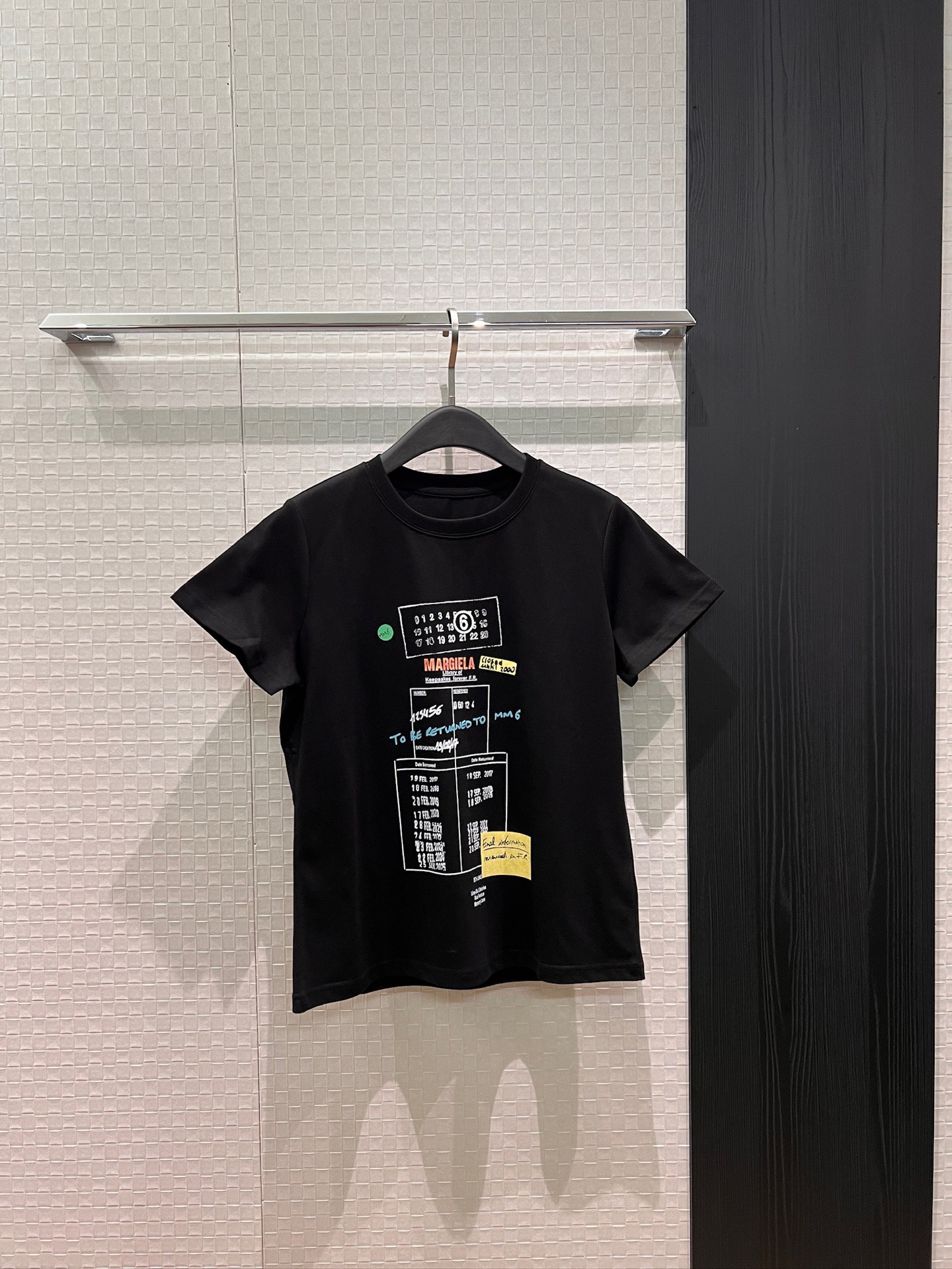 NO:795919,New 6 Margiela MM6 digital printed T-shirt, simple, casual, age-reducing and versatile, black and white MLXL, masion margiela, masion margiela, tees, t-shirt,19860909新款6马吉拉MM6 数字印花T恤简单休闲减龄百搭 黑色白色 MLXL,,masion margiela,masion margiela,tees，t-shirt,,Women's clothing