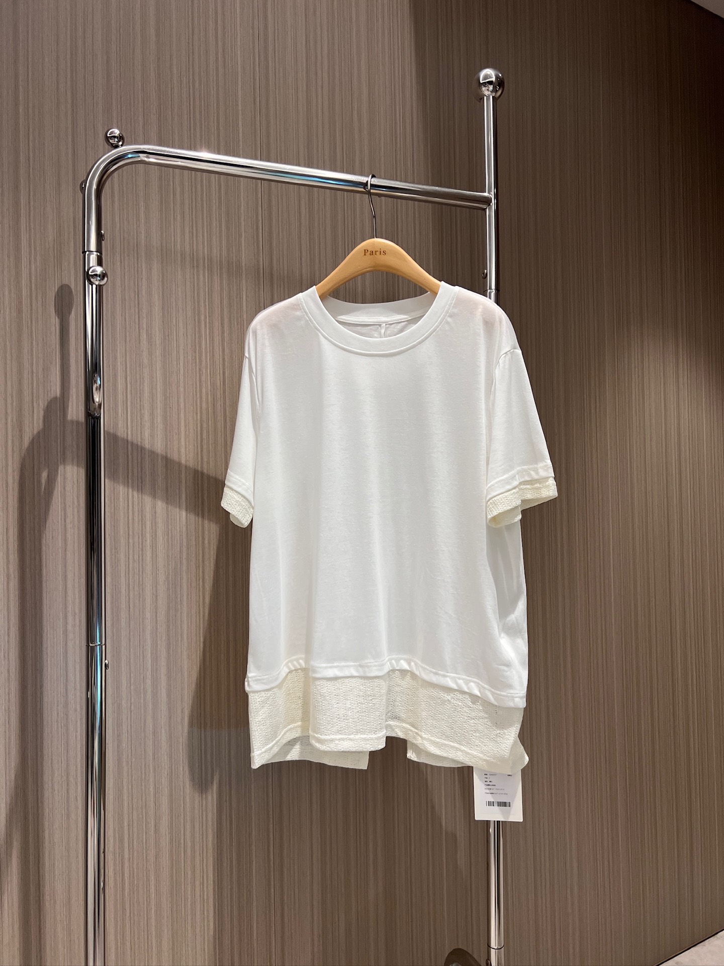 NO:838767,New punch and splicing fake two-piece design. Loose casual T-shirt hem with slit at the back. Lazy casual green apricot white SML,,tees,t-shirt,19860909新款冲冲拼接假两件设计 宽松休闲T恤下摆后开叉 慵懒休闲绿色杏色白色 SML,,tees，t-shirt,,Women's clothing