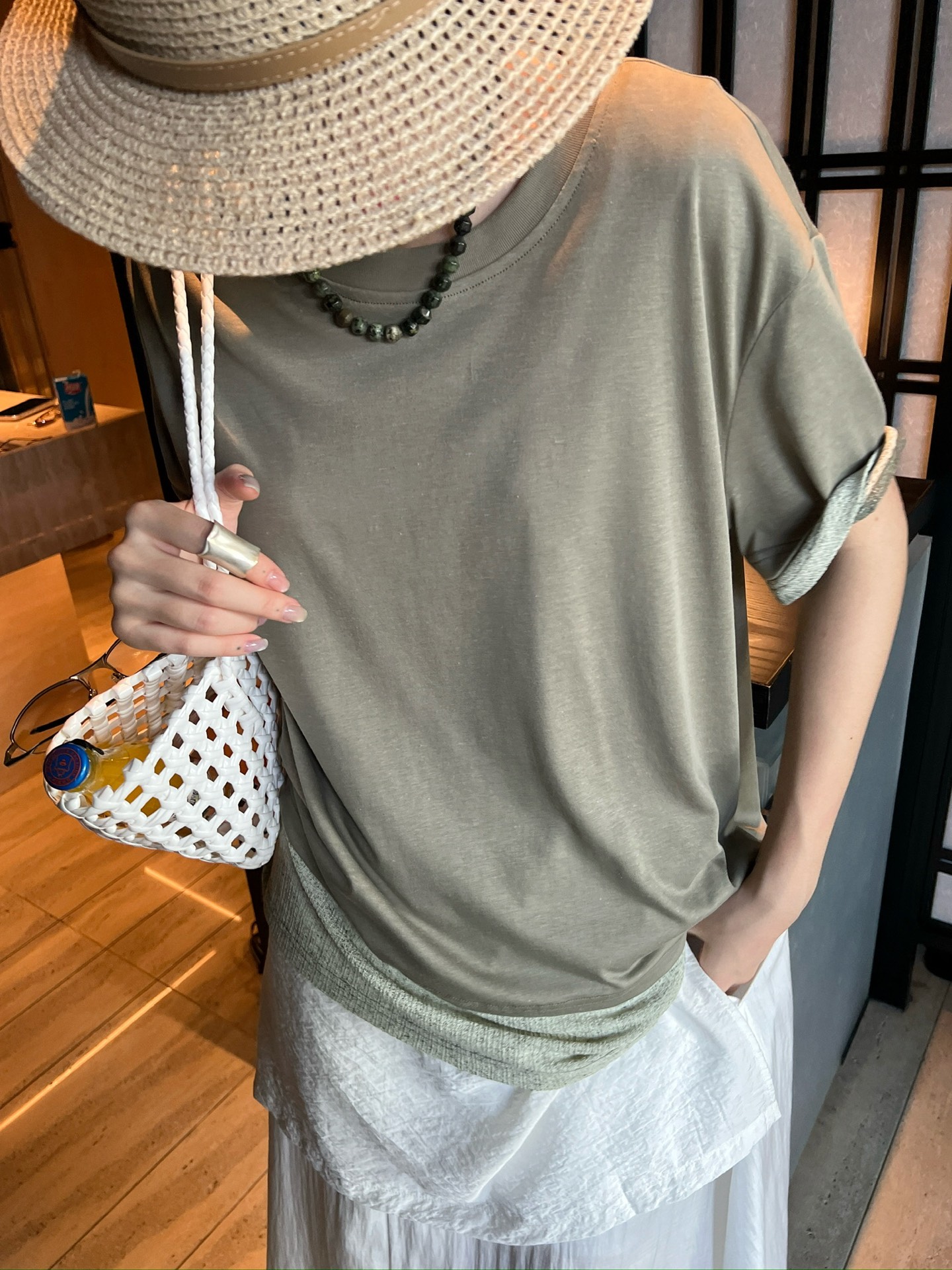 NO:838762,Military green upper body,19860909军绿上身,,,Women's clothing