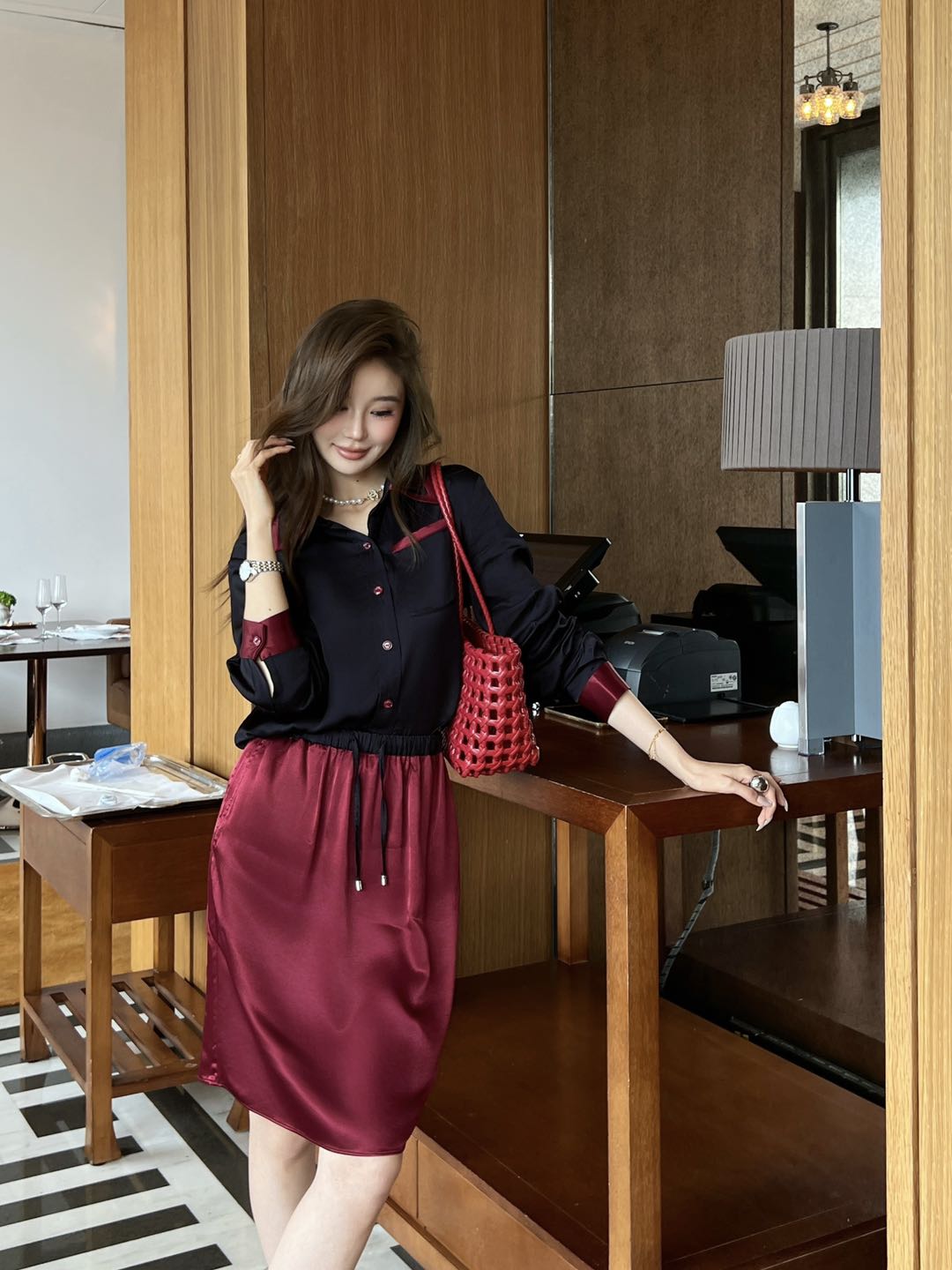 NO:929879,Shirts, skirts, tops, skirts,19860909衬衣 半裙一套上身,,skirts,,Women's clothing