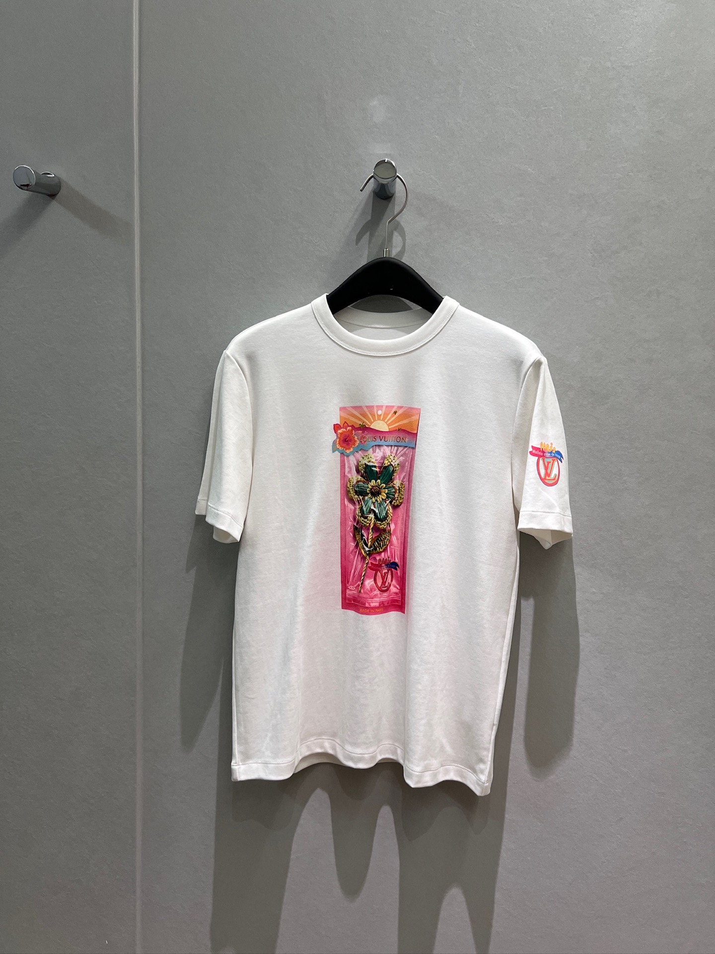 NO:948085,New Li Xiaoran same style 3D printed loose T-shirt, casual and versatile SML,,tees,t-shirt,19860909新款李小冉同款 3D印花宽松T恤休闲百搭 SML,,tees，t-shirt,,Women's clothing