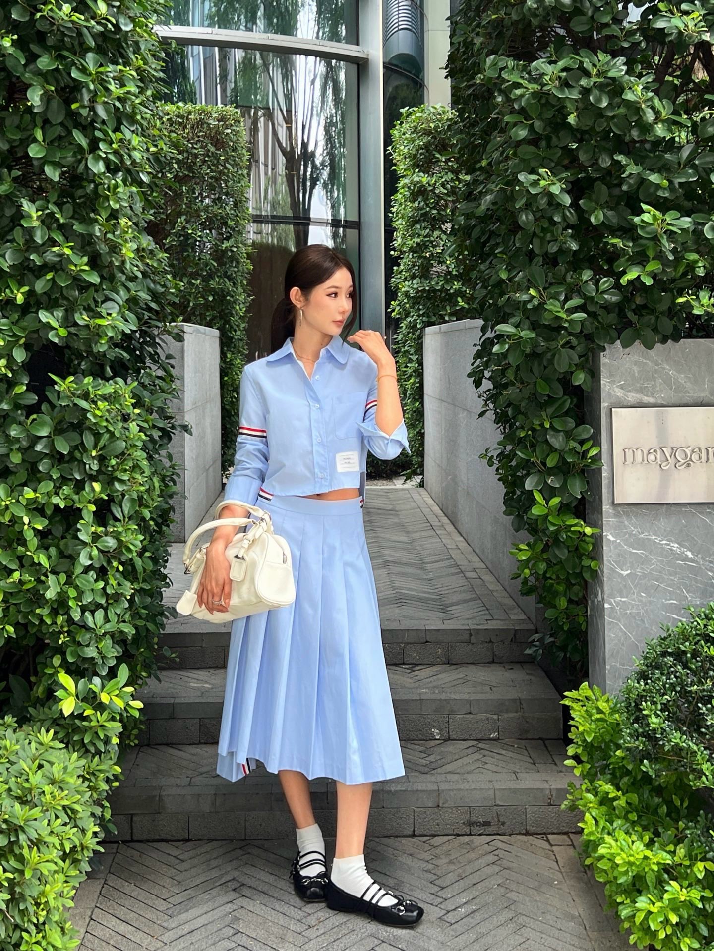 NO:954171,Tops, skirts, tops, skirts,19860909上衣 半裙上身图,,skirts,,Women's clothing