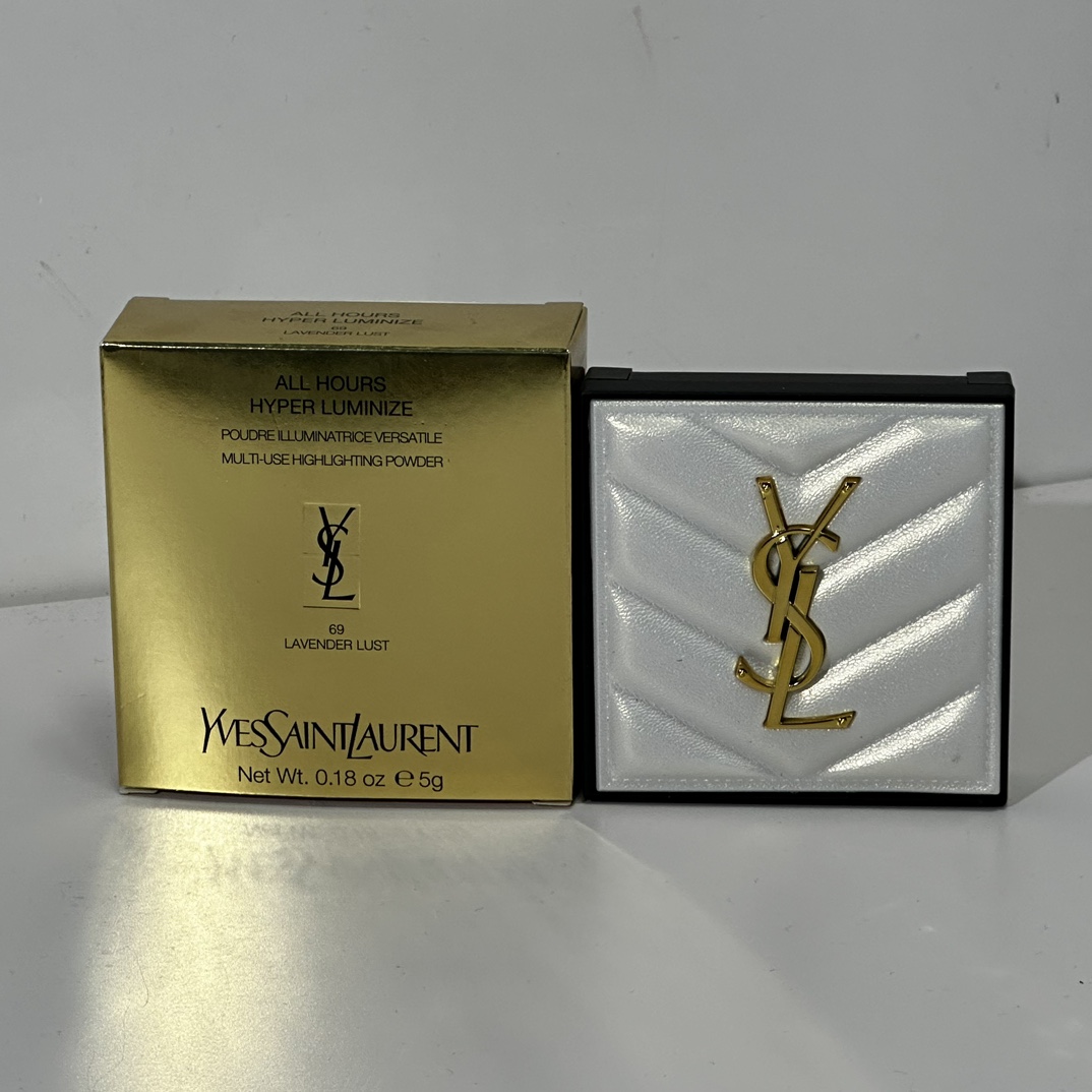 32! (Nota al hacer pedido: YSL polvo compacto de cuero blanco versión 25 + tono) Nuevo YSL polvo compacto de cuero blan…