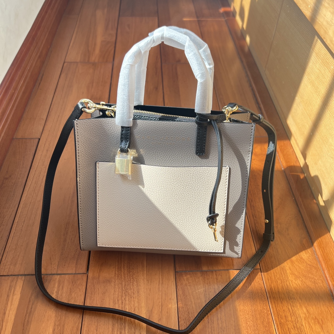 Marc Jacobs Mj/拼色手提托特包尺寸:23*20*10