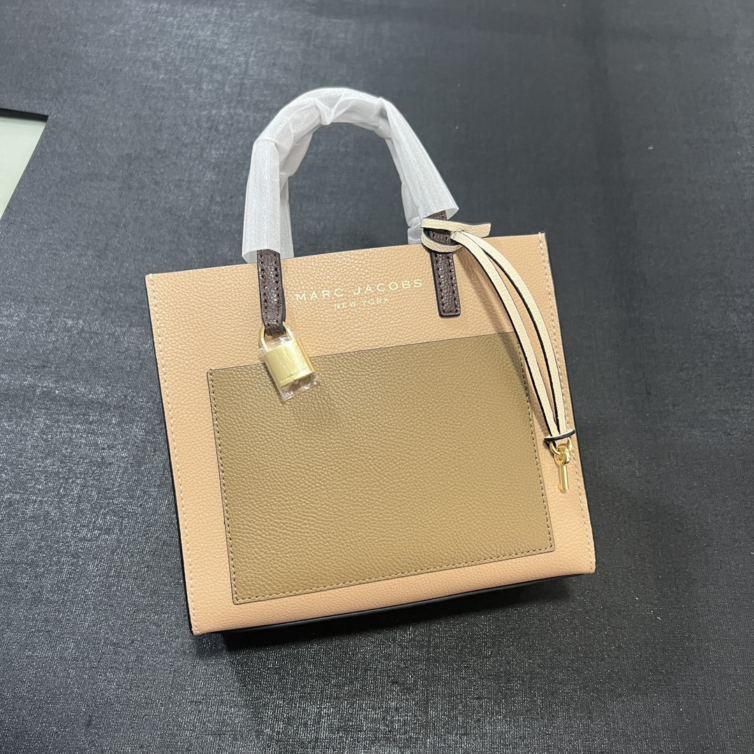 Marc Jacobs Mj/拼色手提托特包尺寸:23*20*10