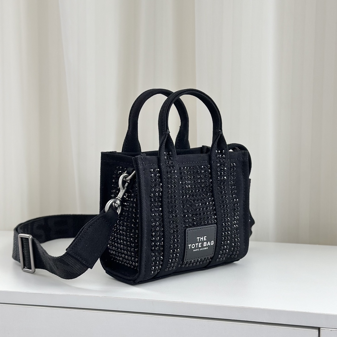 Marc Jacobs ～水晶烫钻托特 黑色