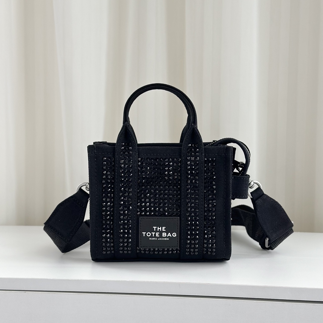 Marc Jacobs ～水晶烫钻托特 黑色