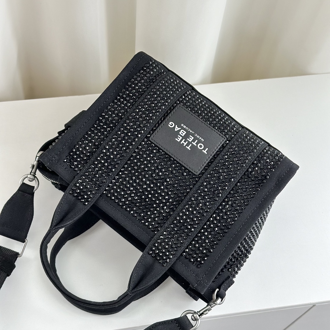 Marc Jacobs ～水晶烫钻托特 黑色