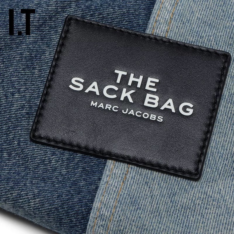 Marc Jacobs ～Mj 拼色牛仔菜蓝子手提包