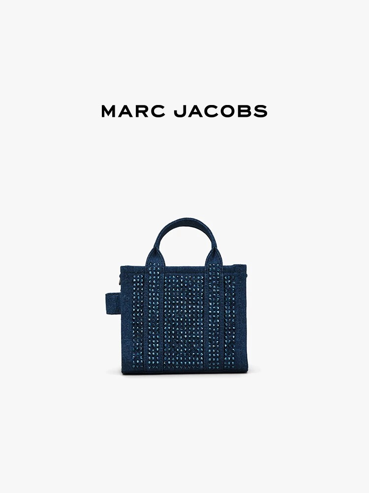 Marc Jacobs ～Mj 烫钻托特水晶系列 靛蓝色 尺寸不:18cm