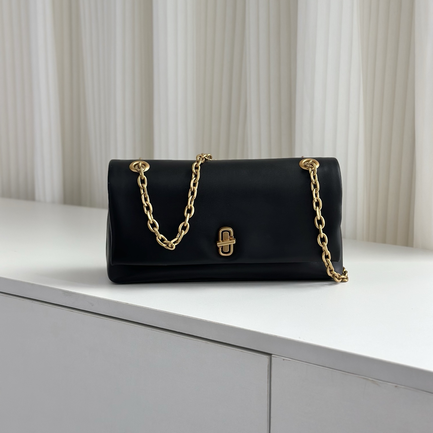Marc Jacobs MJ 迷你链条斜挎包 黑色