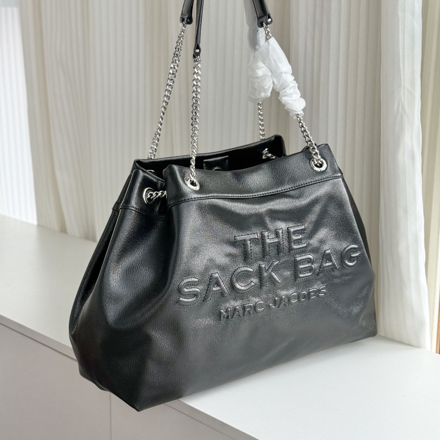 Marc Jacobs ～MJ SACK大号牛皮大容量链条斜挎包可单肩 多种背法