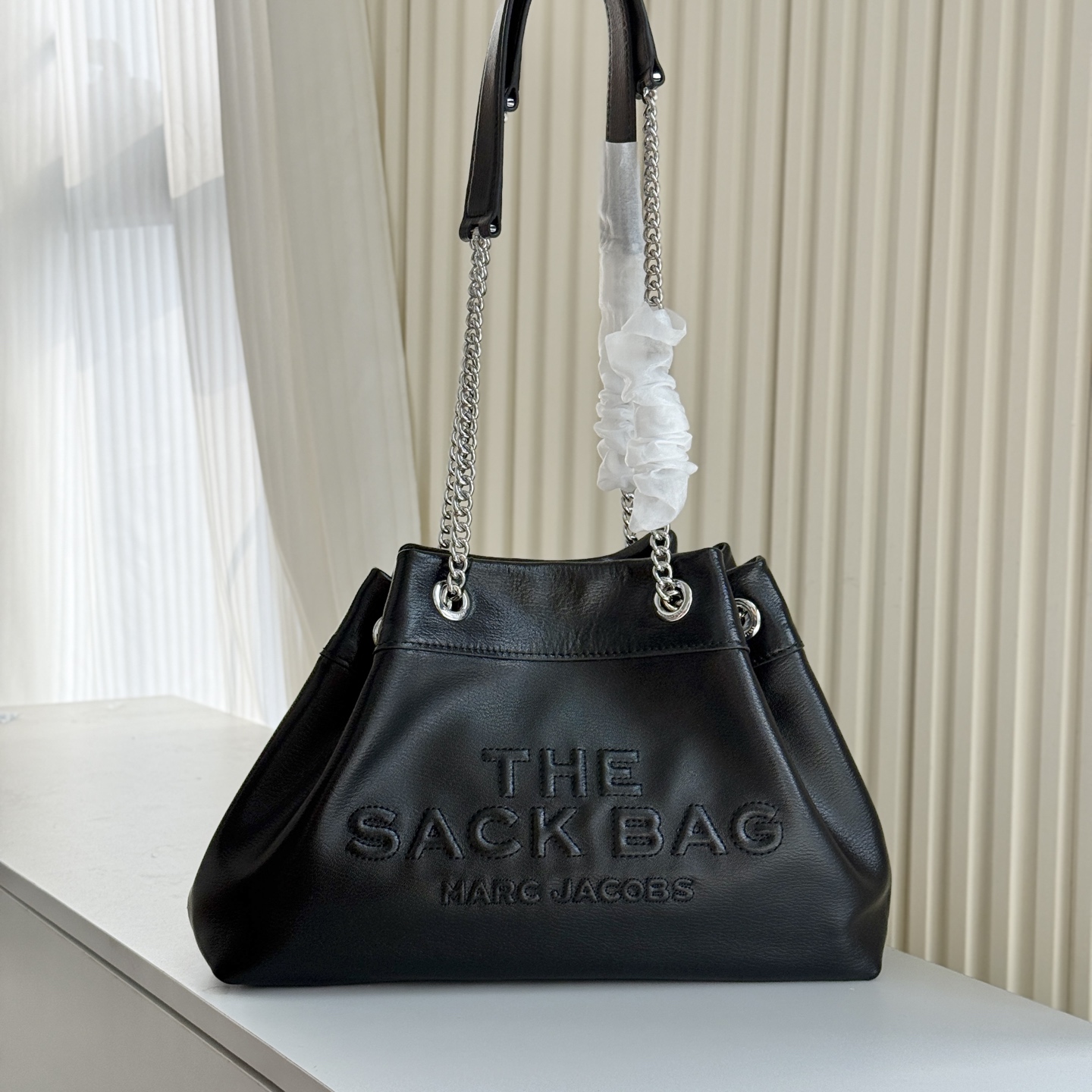 Marc Jacobs ～MJ SACK中号牛皮大容量链条斜挎包可单肩 多种背法