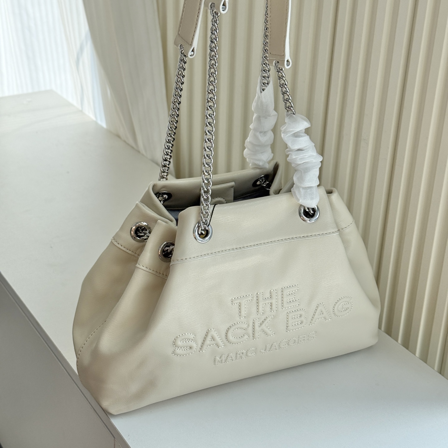 Marc Jacobs ～MJ SACK中号牛皮大容量链条斜挎包可单肩 多种背法