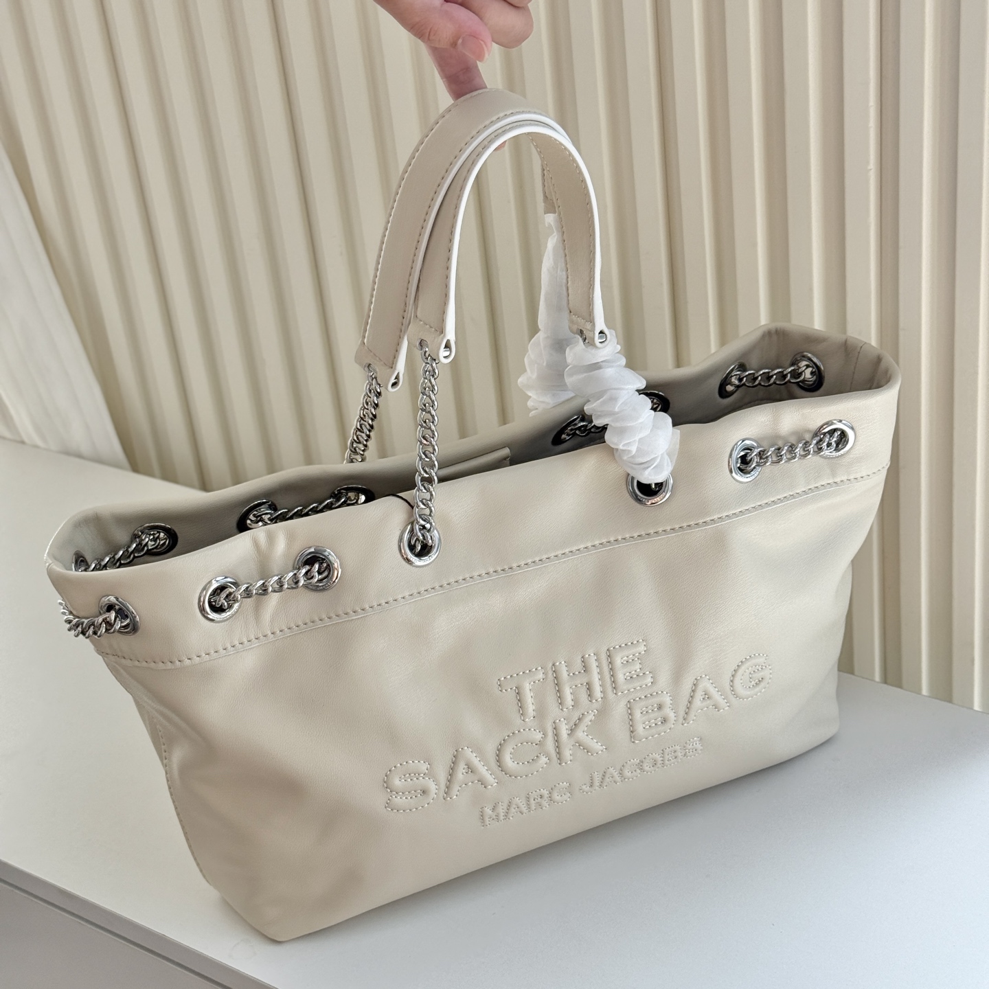 Marc Jacobs ～MJ SACK中号牛皮大容量链条斜挎包可单肩 多种背法