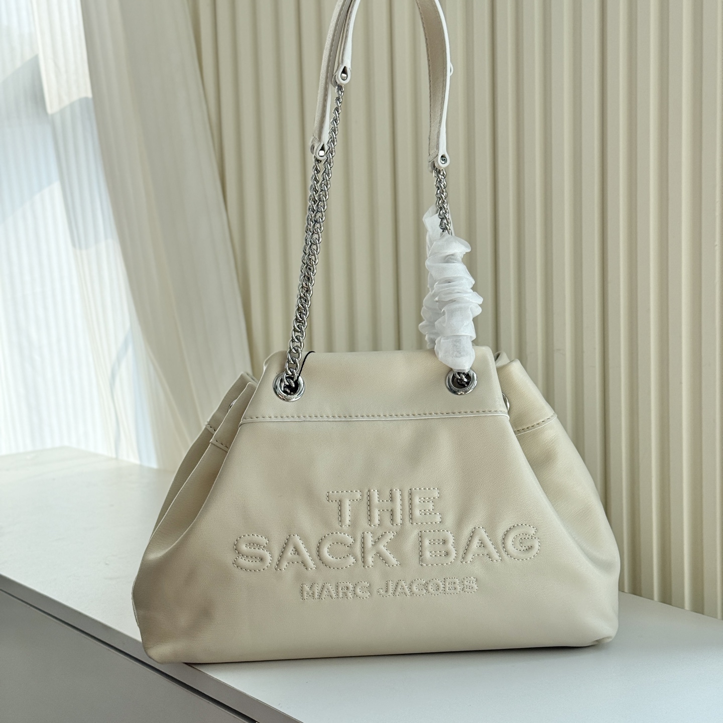 Marc Jacobs ～MJ SACK中号牛皮大容量链条斜挎包可单肩 多种背法