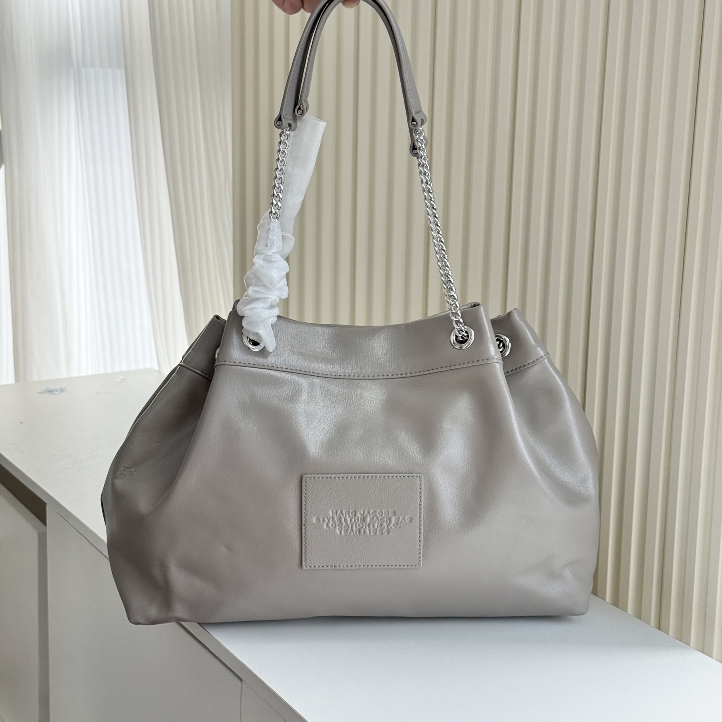 Marc Jacobs ～MJ SACK大号牛皮大容量链条斜挎包可单肩 多种背法