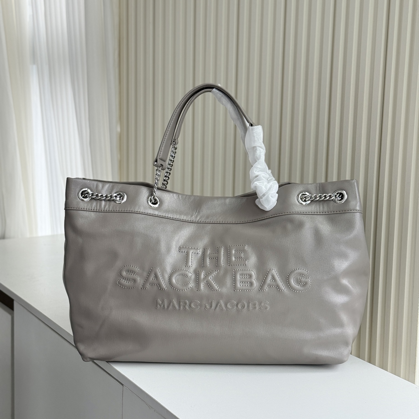 Marc Jacobs ～MJ SACK大号牛皮大容量链条斜挎包可单肩 多种背法