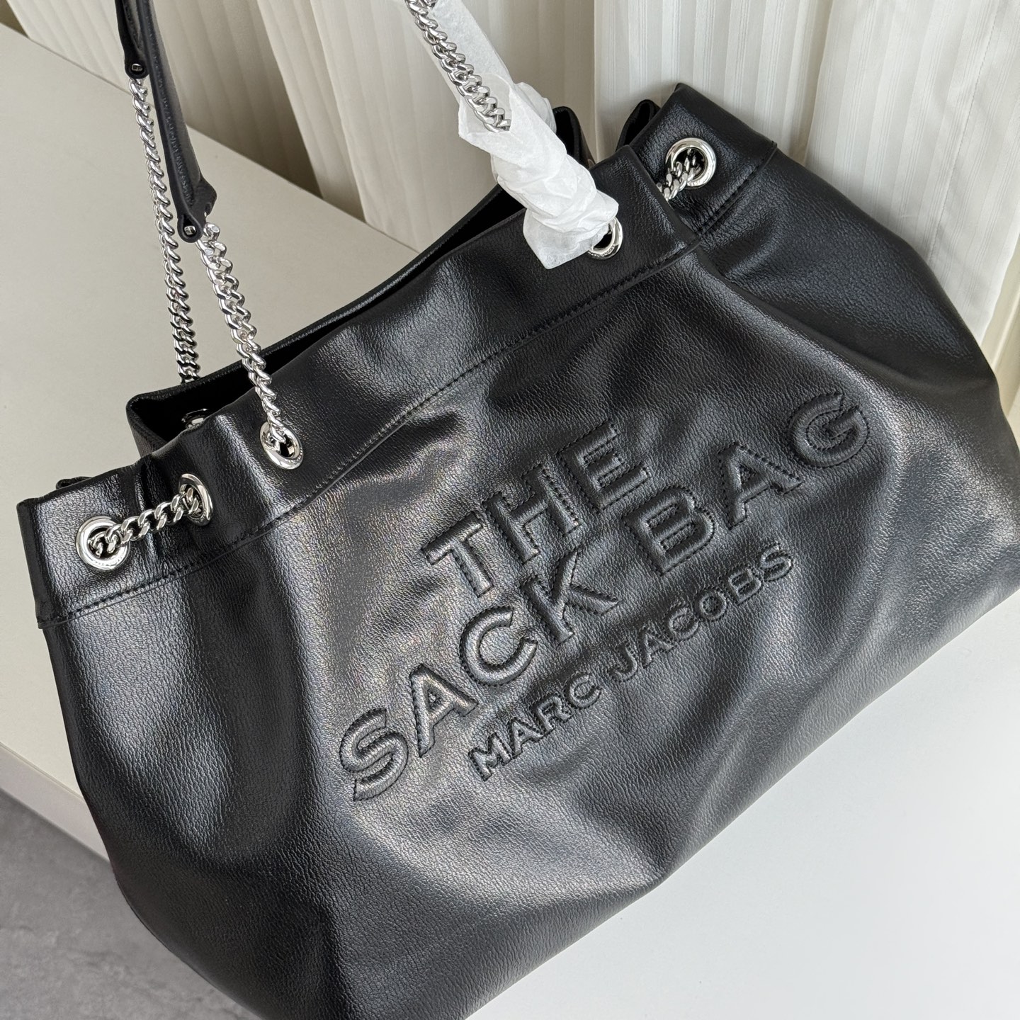 Marc Jacobs ～MJ SACK大号牛皮大容量链条斜挎包可单肩 多种背法