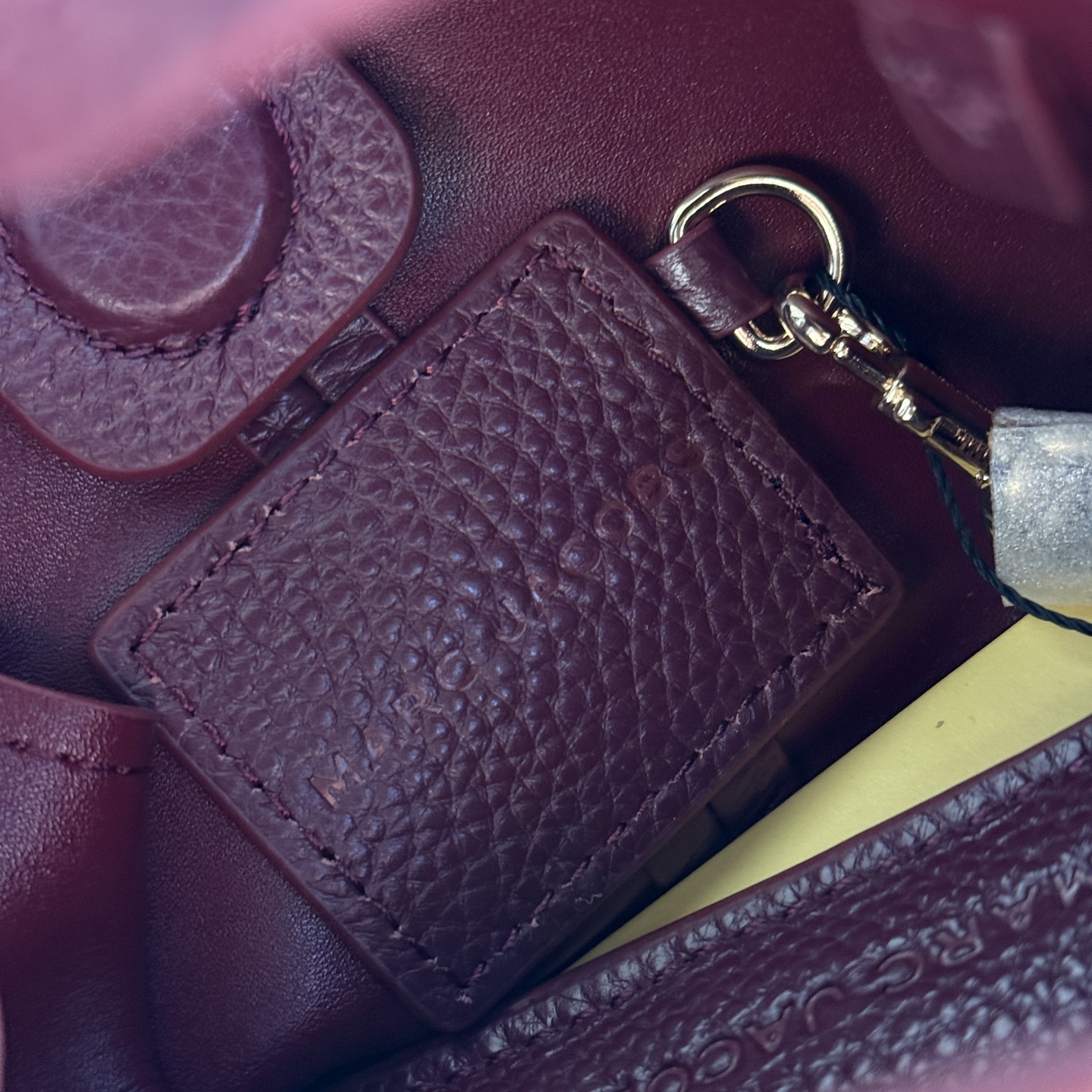 Marc Jacobs MARC JACOBS/莫杰 SACK 迷你 荔枝纹牛皮斜挎包 手拿包 3色