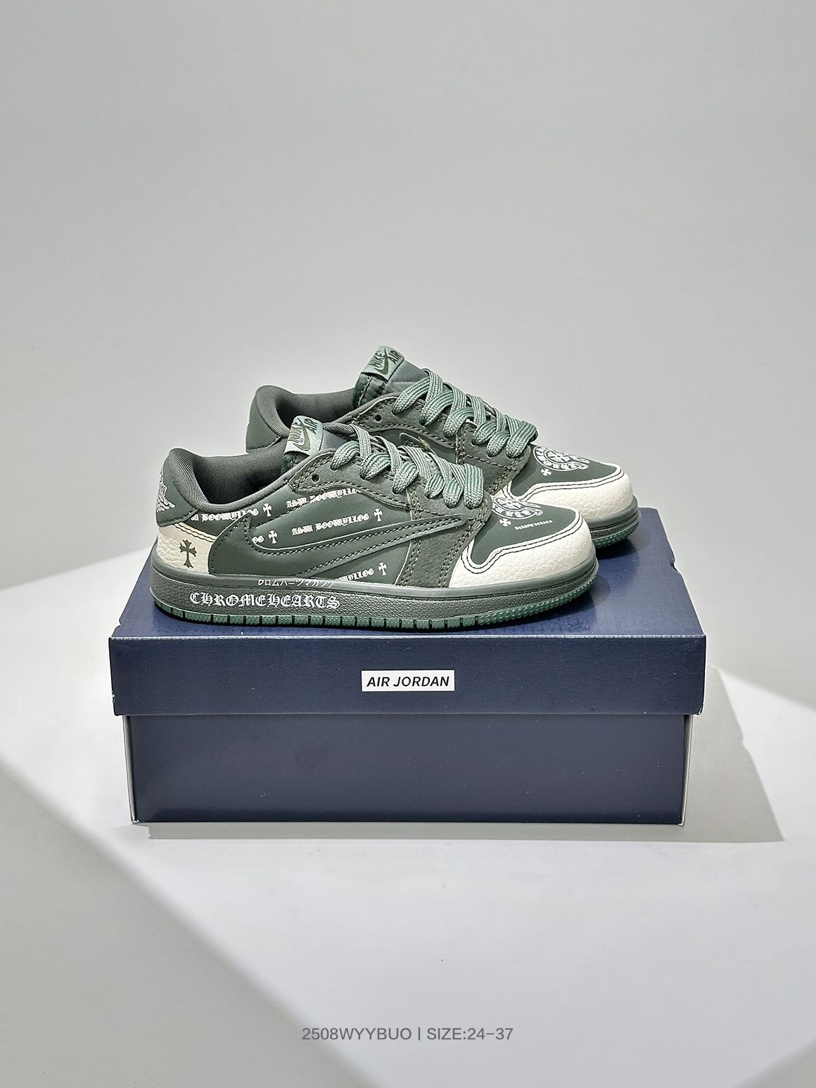 图片[13]-🈴 童鞋 乔丹Air Jordan 1 Low AJ1乔1倒勾低帮休闲复古文化运动板鞋 货号： XS2024 024 尺码：24 25 26 27 28 29 30 31 32 33 34 35 36 37-选品中心