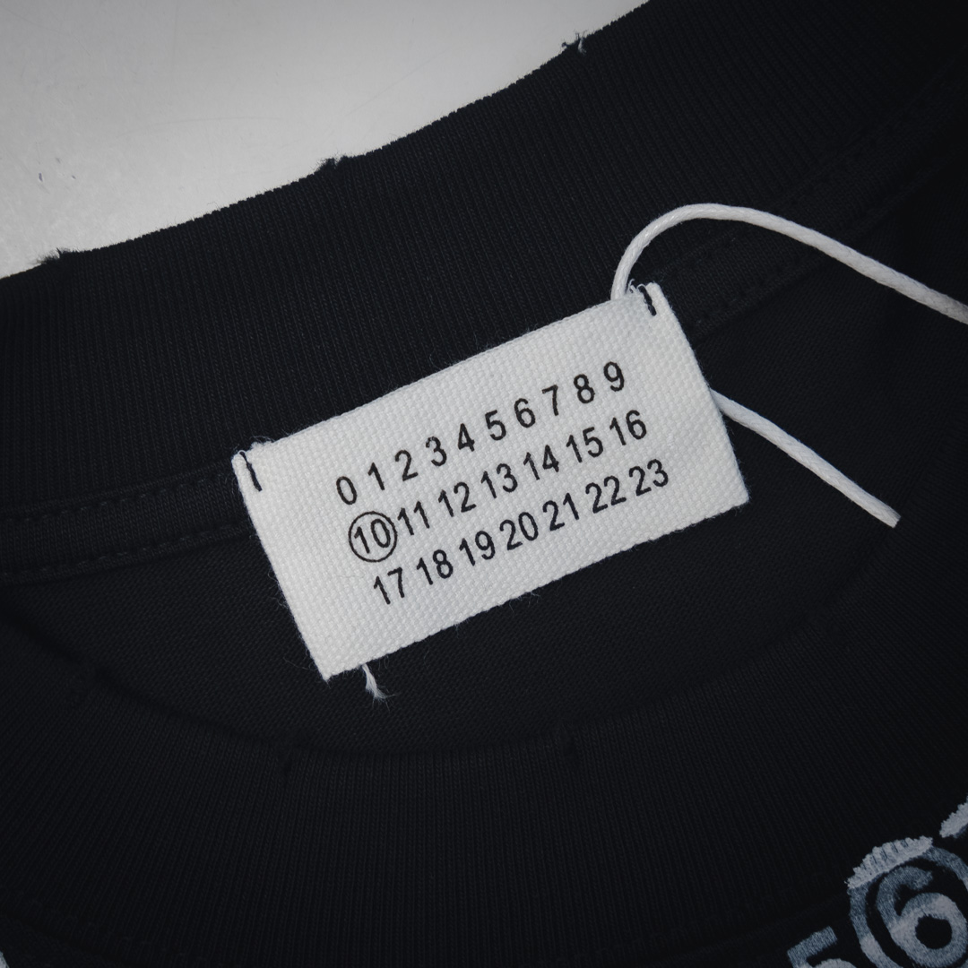 MM6/马吉拉25ss印花logo圆领短袖T恤