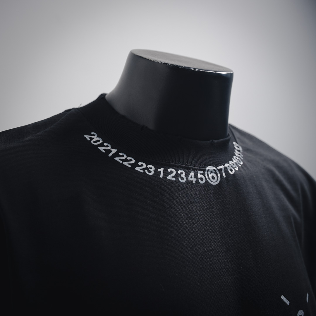 MM6/马吉拉25ss印花logo圆领短袖T恤