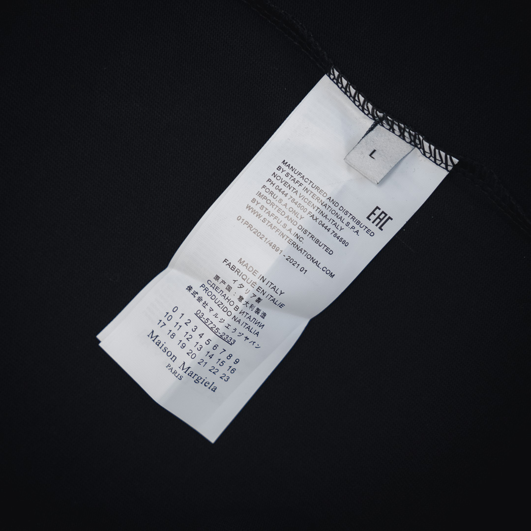 MM6/马吉拉25ss印花logo圆领短袖T恤