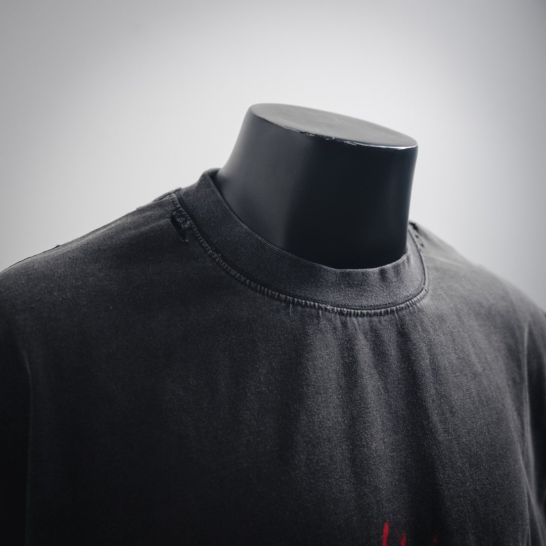 Balenciaga巴黎世家 25ss新款情人节限定爱心涂鸦短袖