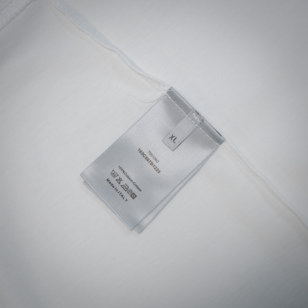 Dior/迪奥And Hylton Nel联名 标语字母logo圆领短袖T恤 白色/黑色