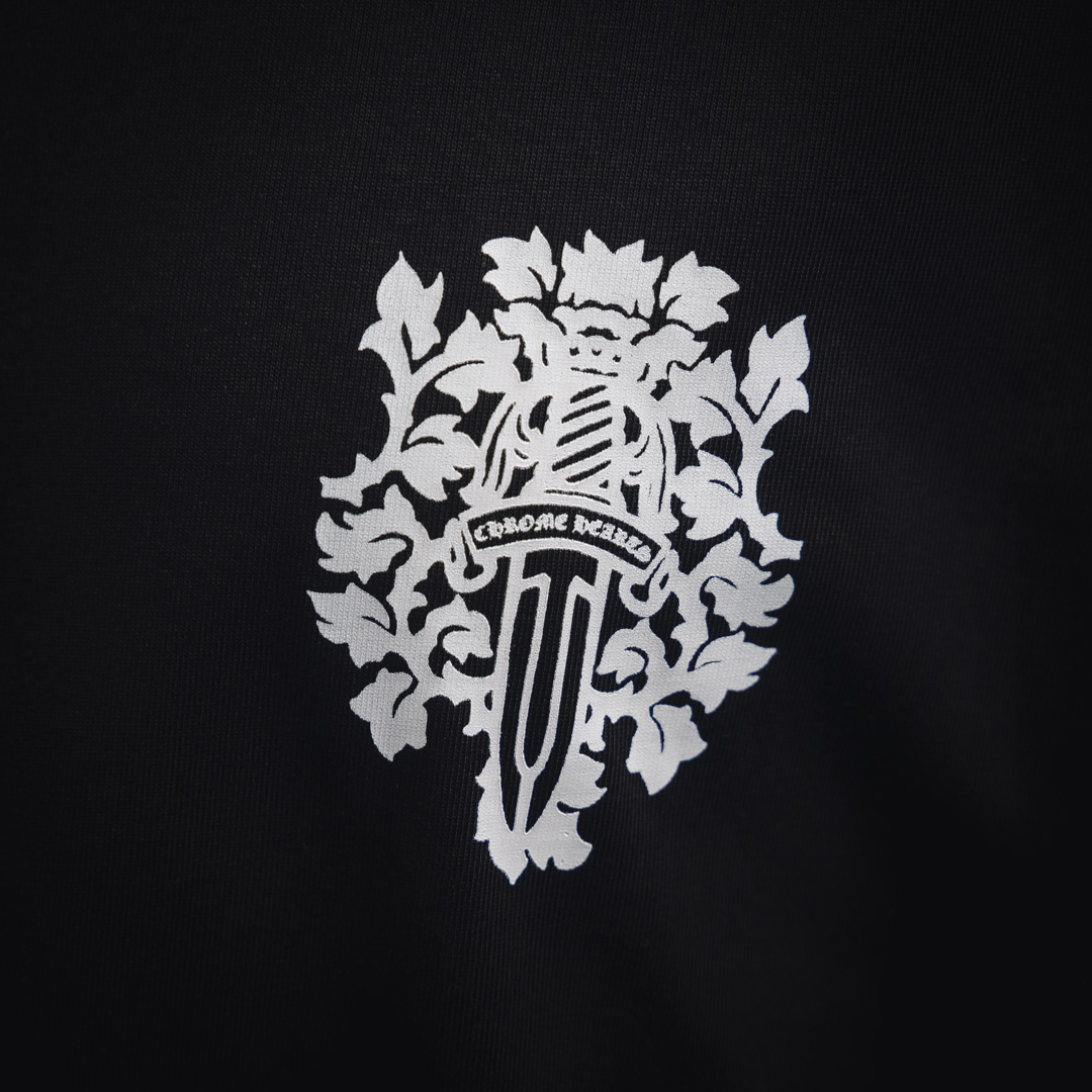 Chrome hearts CH/克罗心25ss大宝剑印花logo圆领短袖