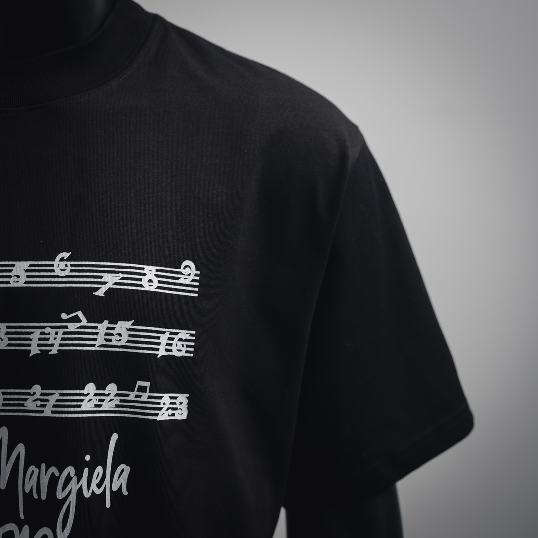 Maison Margiela马吉拉25ss音符字母印花短袖T恤