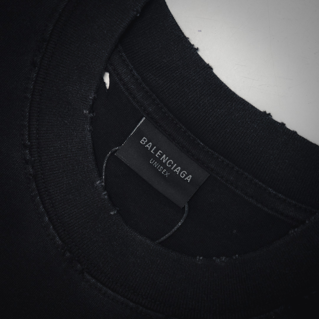 Balenciaga 巴黎世家 Blcg25FW 金属别针短袖T恤