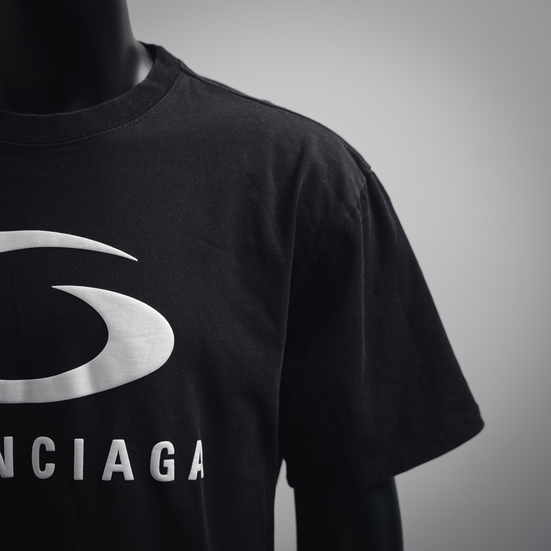 Balenciaga/巴黎世家 25ss 白环logo印花短袖T恤
