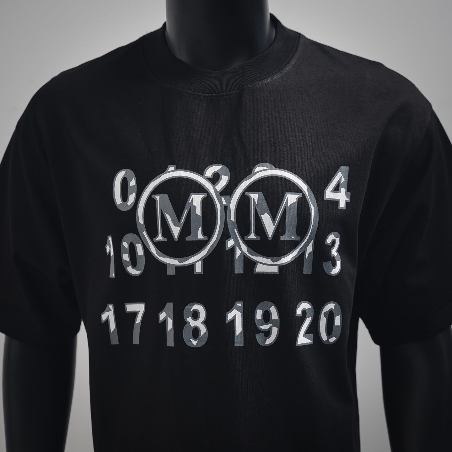 MaisonMargiela/马吉拉 25ss字母遮挡双m印花短袖T恤