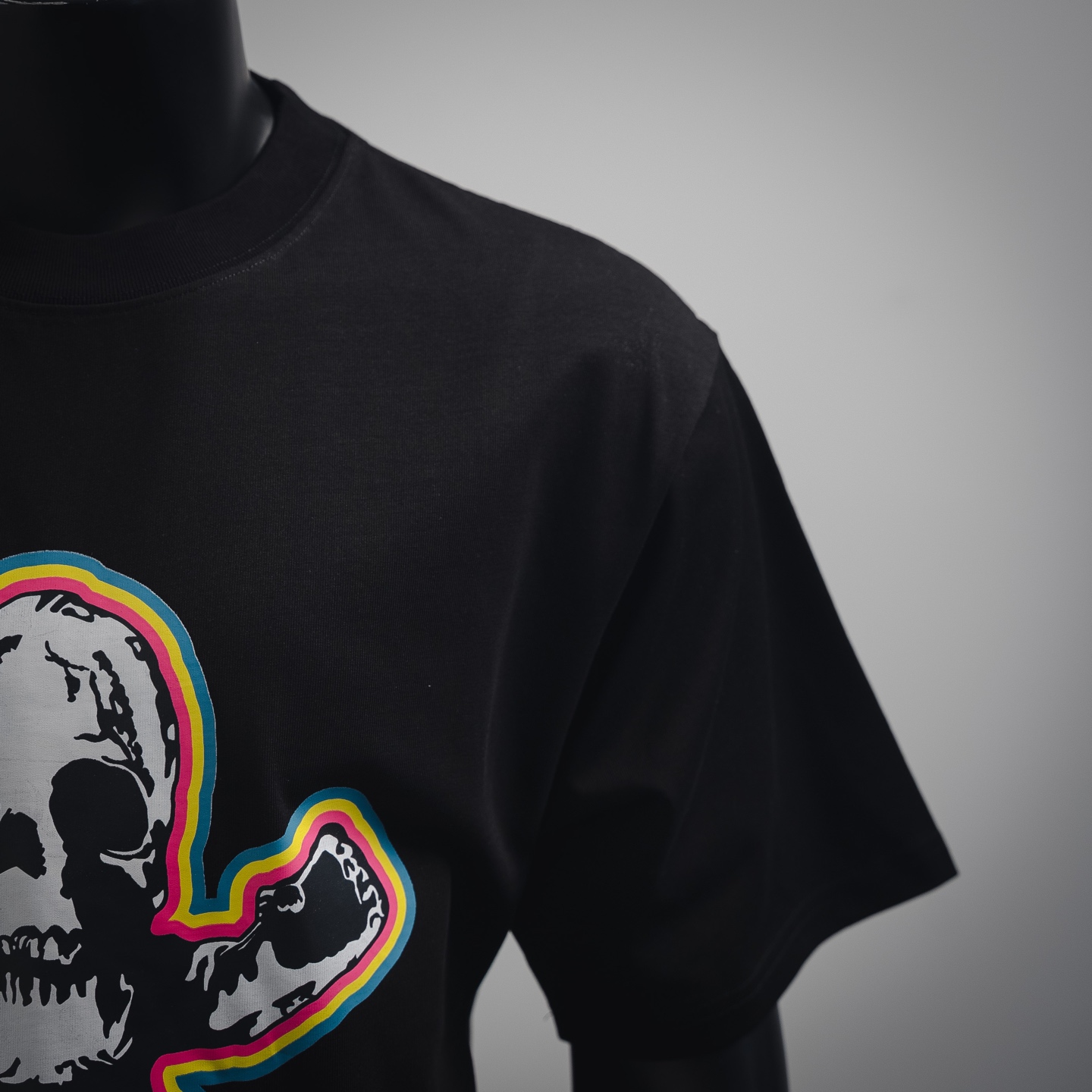 Chrome hearts CH/克罗心25ss骷髅头前后印花logo圆领短袖T恤