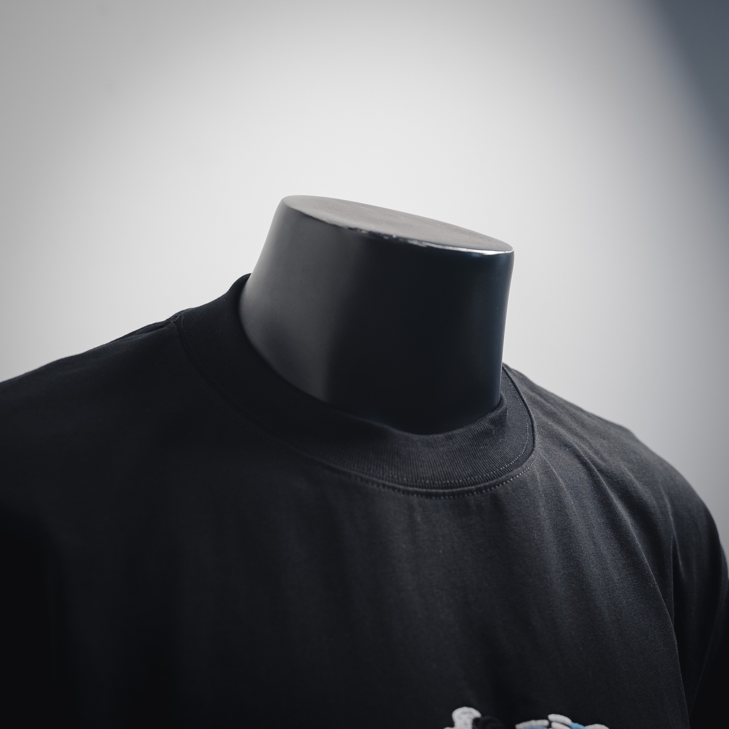 PRADA/普拉达25ss重叠logo字母刺绣短袖T恤