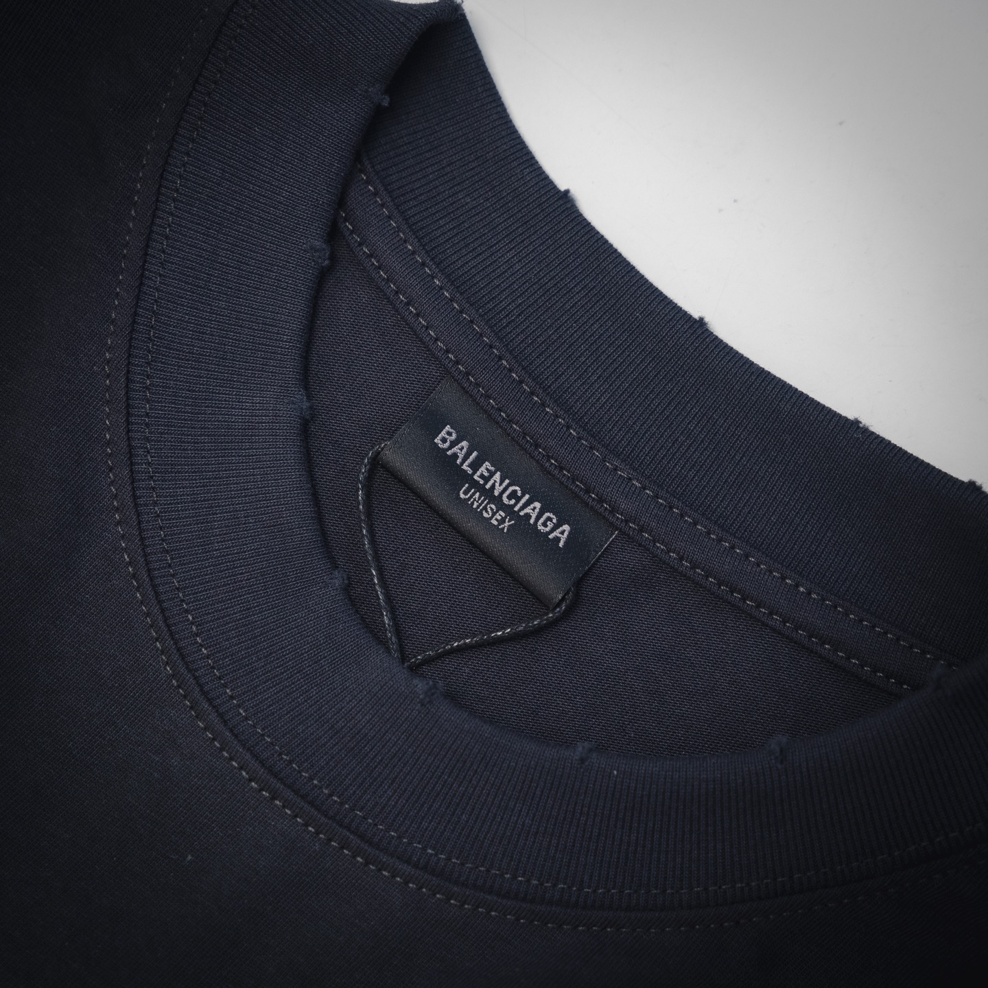 Balenciaga巴黎世家BLCG25ss水洗手工割破幻影涂鸦短袖T恤