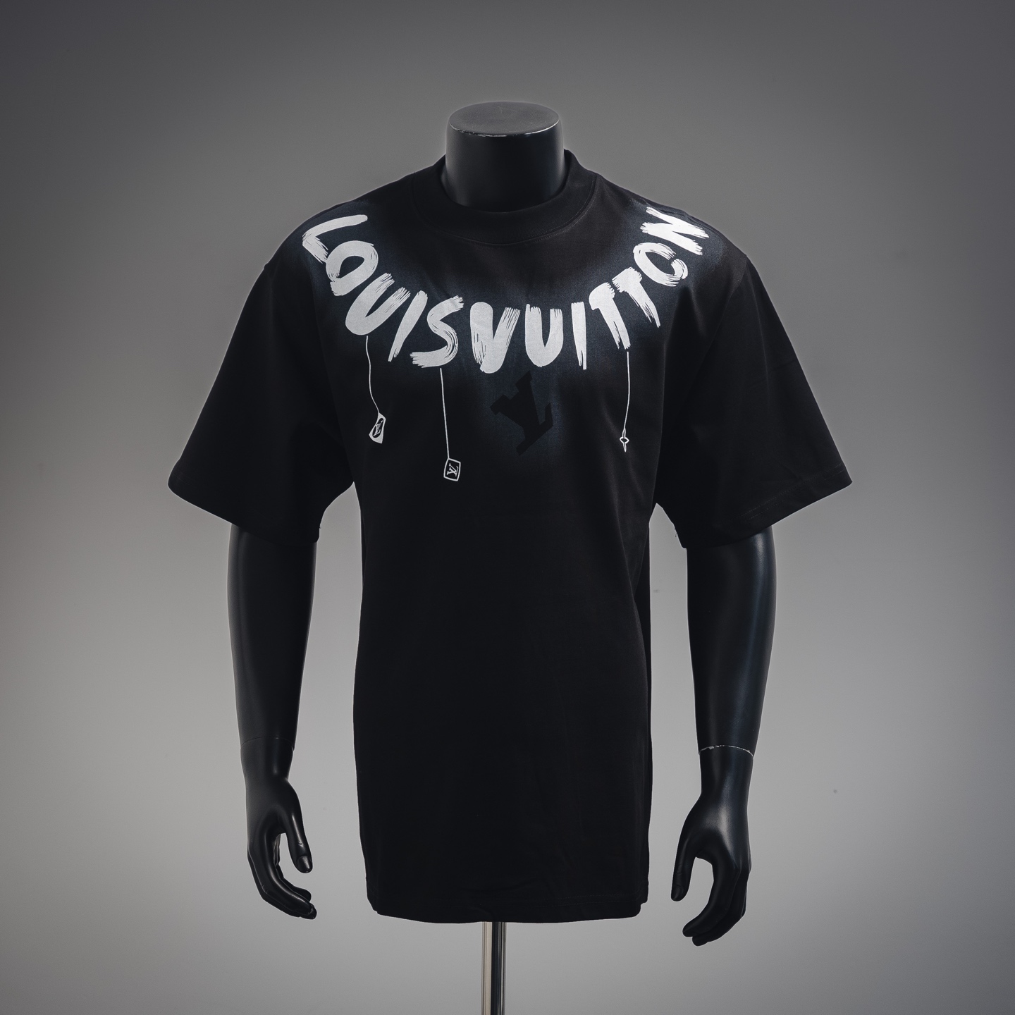 Louis Vuitton/路易威登 25ss 领口涂鸦字母印花短袖