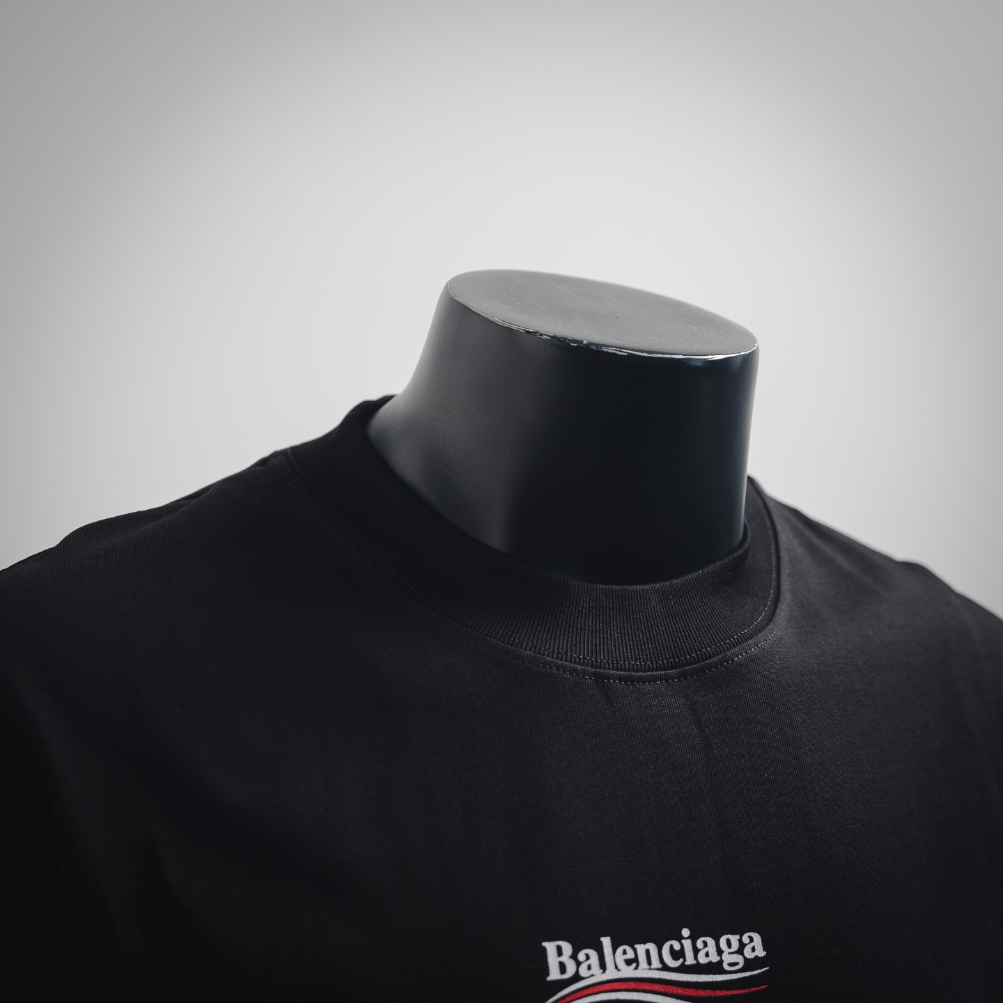 Balenciaga 巴黎世家 BLCG 25ss波浪纹可乐重叠大logo印花短袖T恤