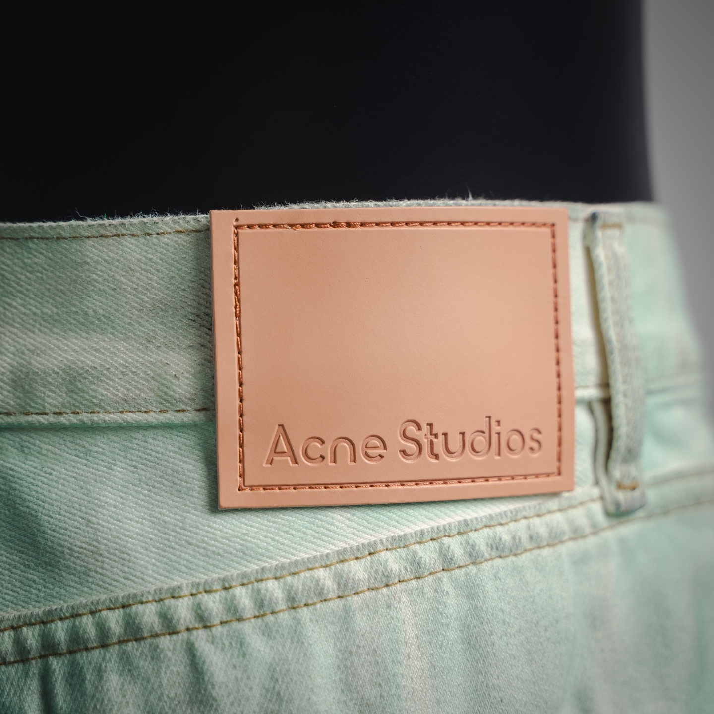 Acnestudios 1981M25ss不规则做旧手工夜光牛仔裤