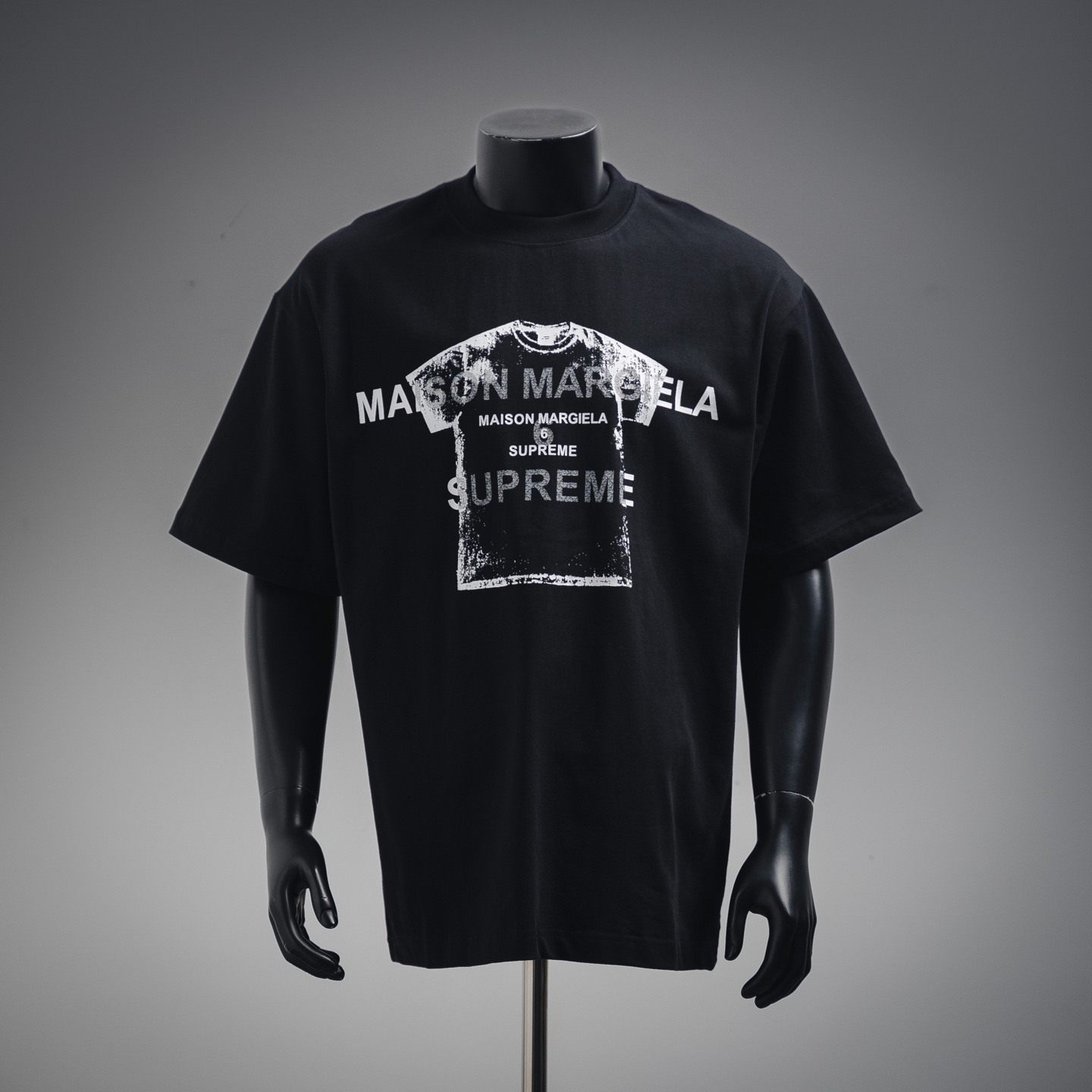 Maison Margiela/马吉拉mm6新款重工supreme联名短袖图案印花短袖T恤