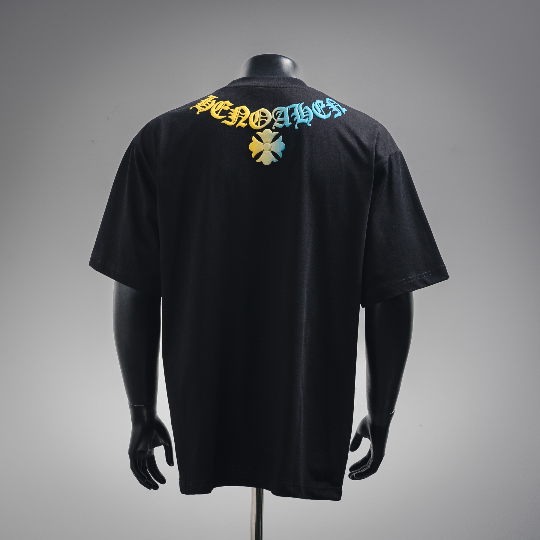 CHROME HEARTS/克罗心CH 渐变发泡项链印花短袖T恤