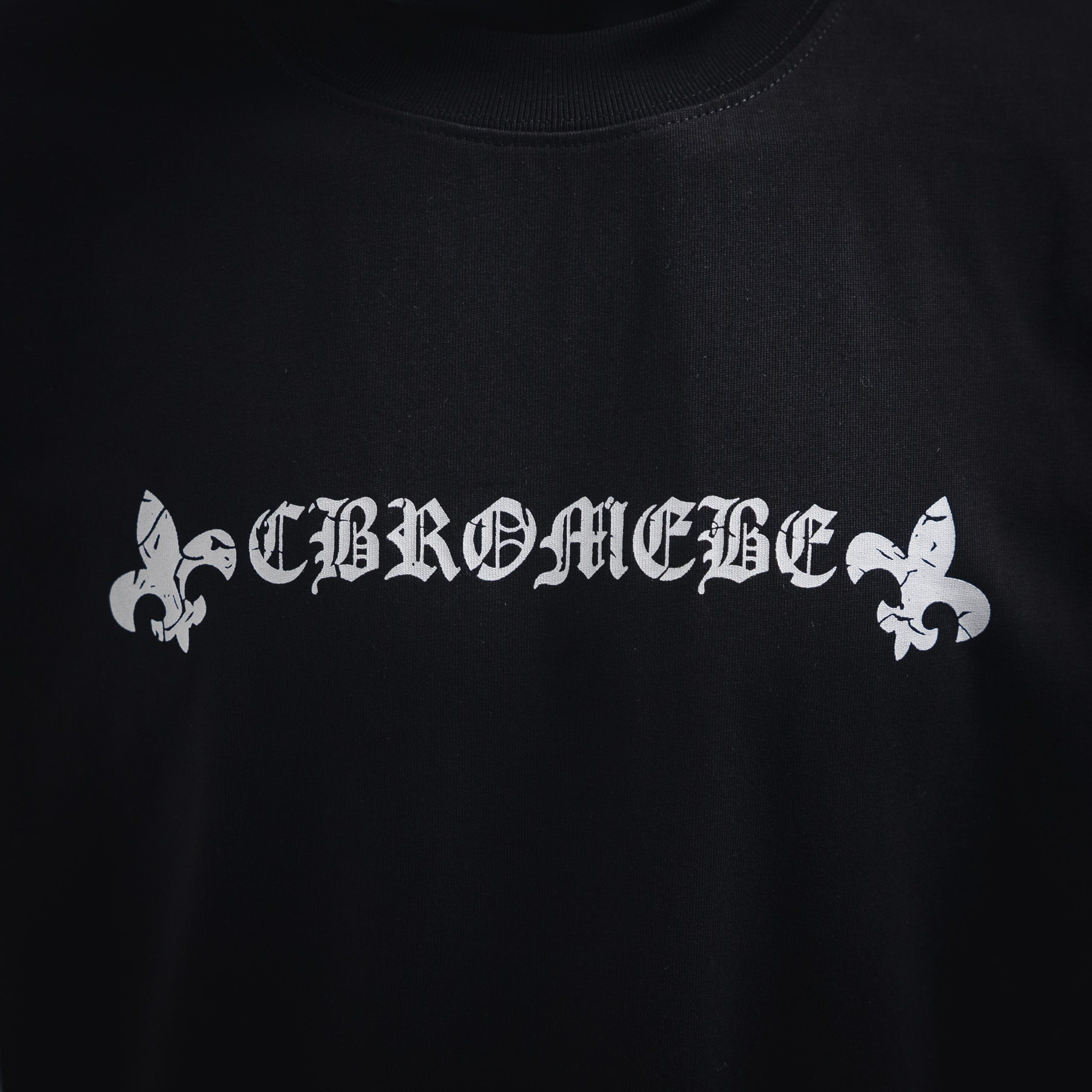 CHROME HEARTS/克罗心CH 后背马蹄裂纹印花短袖T恤