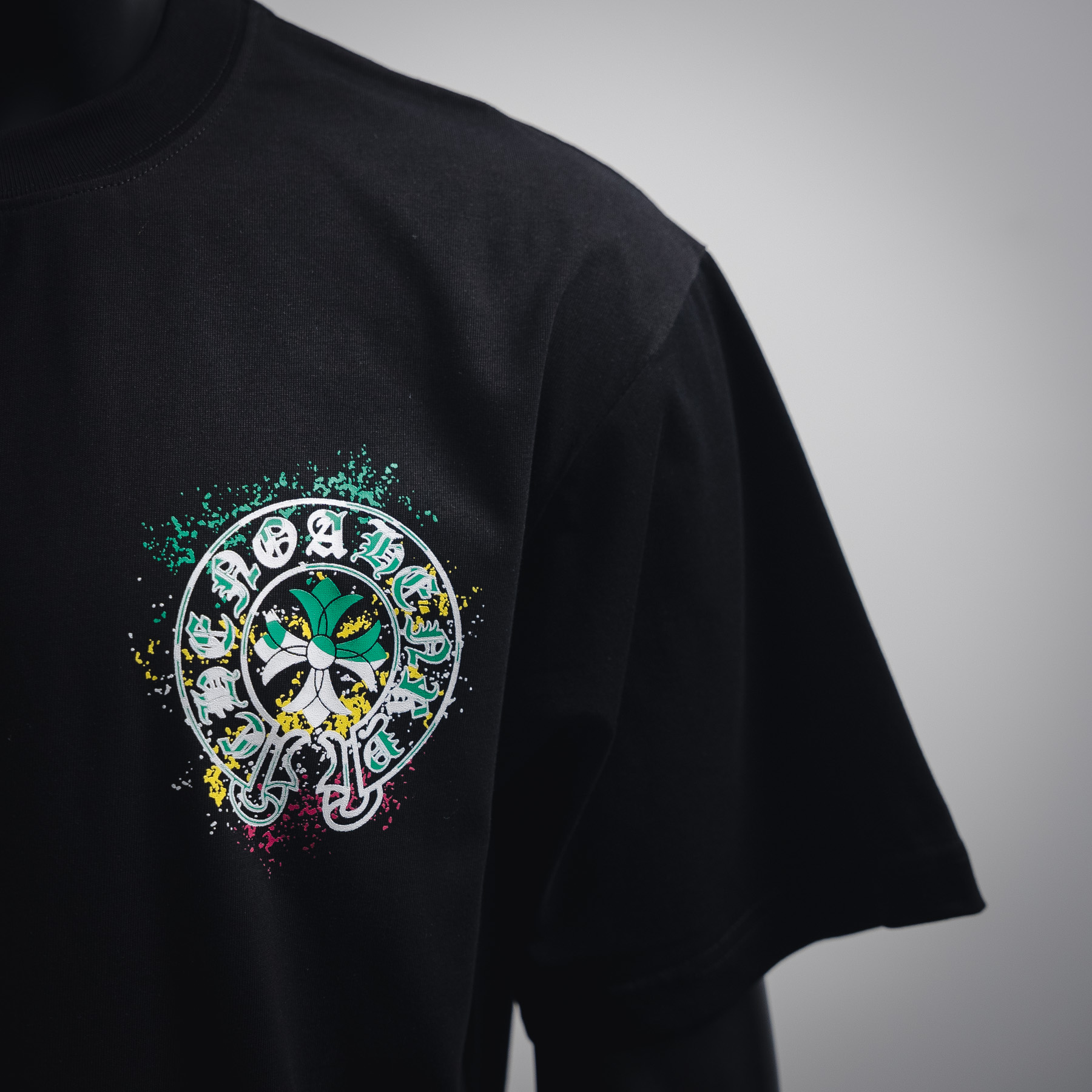 CHROME HEARTS/克罗心CH 喷绘印花短袖T恤