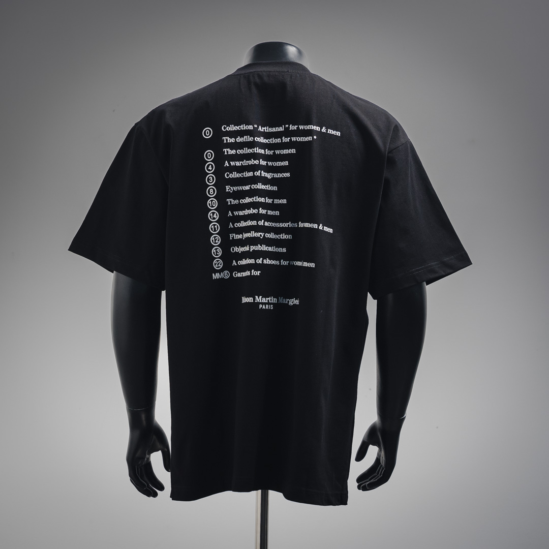 MaisonMargiela/马吉拉 25ss 数字3字母印花短袖T恤