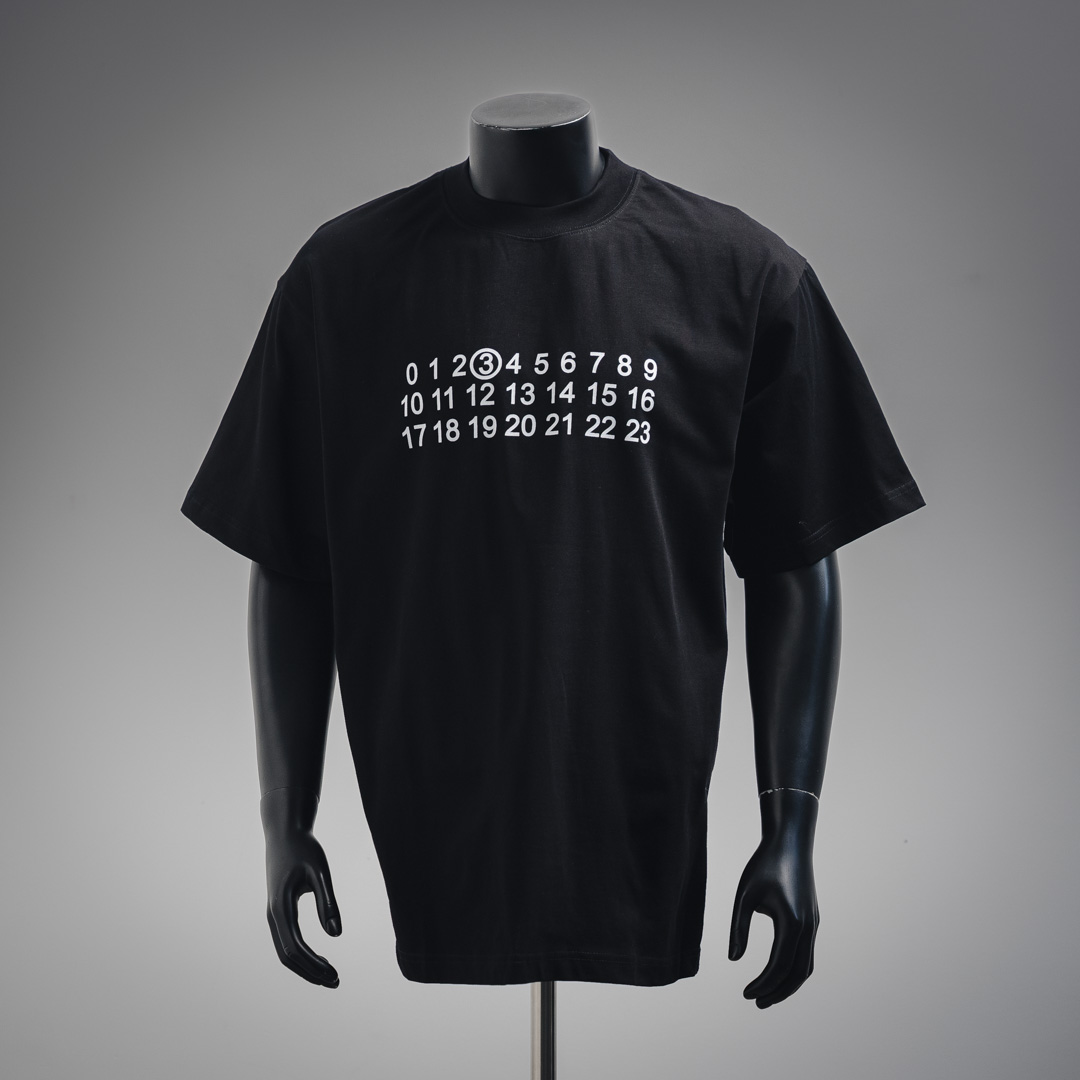 MaisonMargiela/马吉拉 25ss 数字3字母印花短袖T恤